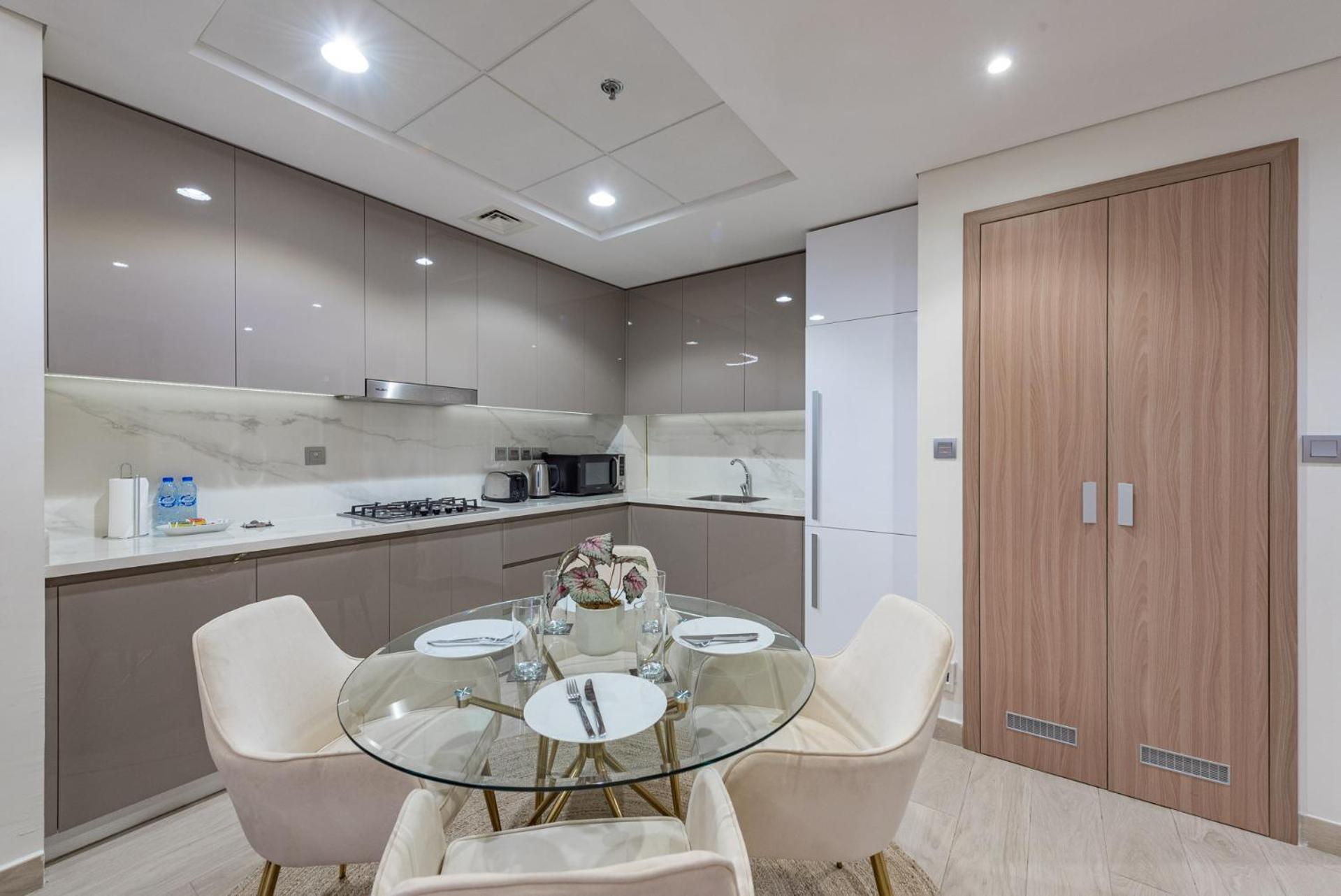 דירות דובאי Cozy & Convenient 1Br Haven In Al Jaddaf מראה חיצוני תמונה