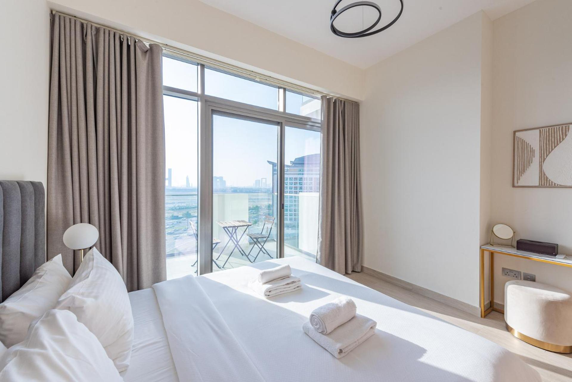 דירות דובאי Cozy & Convenient 1Br Haven In Al Jaddaf מראה חיצוני תמונה
